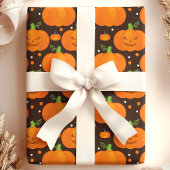 Halloween pompoen enge Jack O'Lantern patroon Cadeaupapier