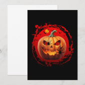 halloween pompoen enge spinnen vleermuizen kaart (Voorkant / Achterkant)
