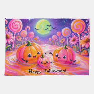 Halloween Pompoen Familie Keuken Handdoek