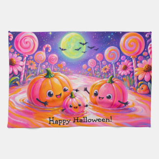 Halloween Pompoen Familie Keuken Handdoek