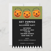Halloween Pompoen Feest Kaart (Voorkant)