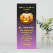 Halloween Pompoen Feest Kaart (Staand voorkant)