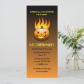 Halloween Pompoen Feest Kaart (Staand voorkant)