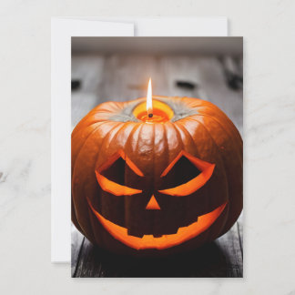 Halloween Pompoen Feestdagenkaart