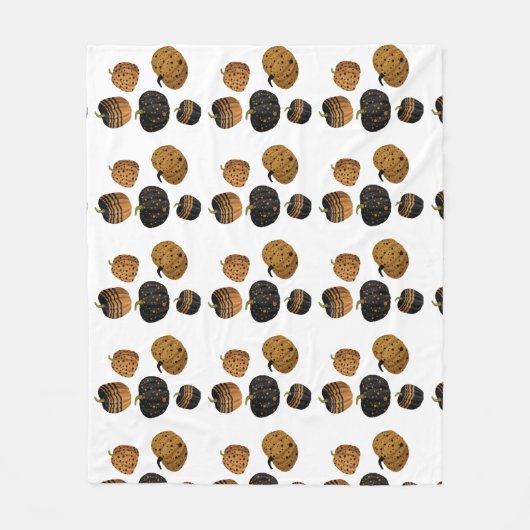 Halloween pompoen fleece deken (Voorkant)