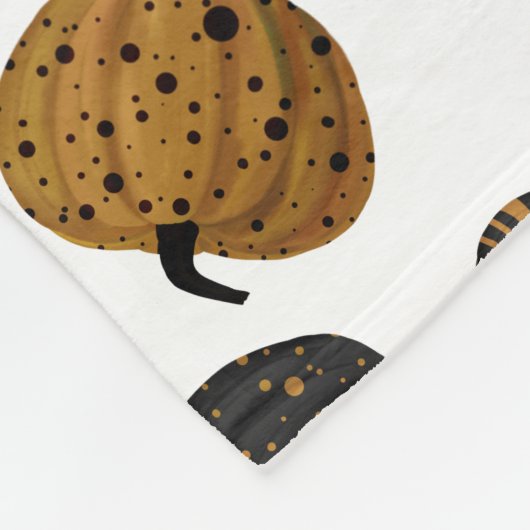 Halloween pompoen fleece deken (Hoek)