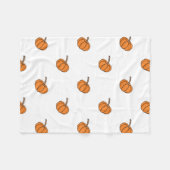 Halloween pompoen fleece deken (Voorkant (Horizontaal))