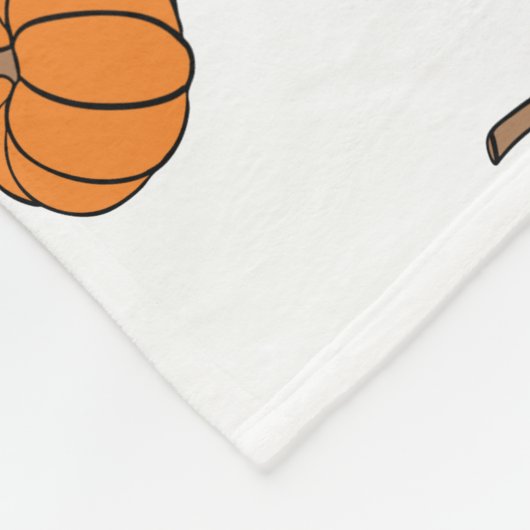 Halloween pompoen fleece deken (Hoek)