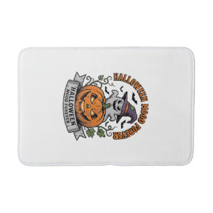 Halloween Pompoen Geest Vintage Gravure Shirt_1 Badmat