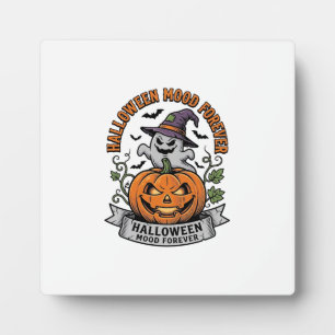 Halloween Pompoen Geest Vintage Gravure Shirt_1 Fotoplaat