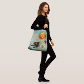  Halloween Pompoen Geesten en Black Cats Crossbody Tas (Op model)