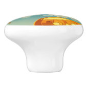  Halloween Pompoen Geesten en Black Cats Keramische Knop (Zijkant)