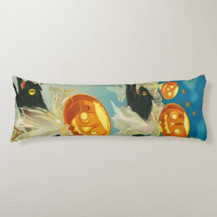 Halloween Pompoen Geesten en Black Cats Lichaamskussen