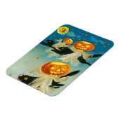  Halloween Pompoen Geesten en Black Cats Magneet (Linkerzijde)