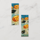  Halloween Pompoen Geesten en Black Cats Mini Visitekaartje (Voorkant / Achterkant)