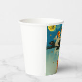  Halloween Pompoen Geesten en Black Cats Papieren Bekers (Rechts)