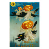  Halloween Pompoen Geesten en Black Cats Perfect Poster (Voorkant)