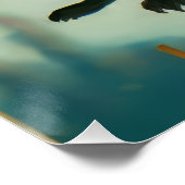 Halloween Pompoen Geesten en Black Cats Perfect Poster (Hoek)