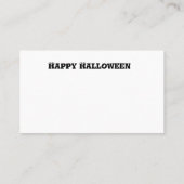 Halloween Pompoen Geesten en Black Cats Plaatskaartje (Achterkant)