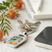  Halloween Pompoen Geesten en Black Cats Sleutelhanger (Zijkant)