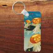  Halloween Pompoen Geesten en Black Cats Sleutelhanger (Voorkant)