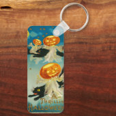  Halloween Pompoen Geesten en Black Cats Sleutelhanger (Achterkant)