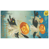 Halloween Pompoen Geesten en Black Cats Tafelkleed (Voorkant (Horizontaal))