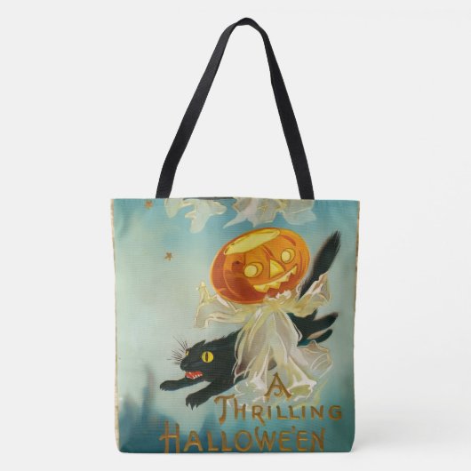  Halloween Pompoen Geesten en Black Cats Tote Bag (Voorkant)
