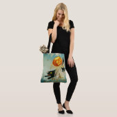  Halloween Pompoen Geesten en Black Cats Tote Bag (Op model)