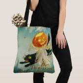  Halloween Pompoen Geesten en Black Cats Tote Bag (Dichtbij)