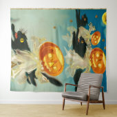  Halloween Pompoen Geesten en Black Cats Wandkleed (In Situ (horizontaal))