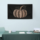 Halloween Pompoen Geruit Luipaard Herfst Thanksgiv Spandoek (Beurs)