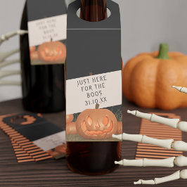 Halloween pompoen gewoon hier voor de Boos Flessenhanger