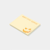 Halloween Pompoen Gezicht Custom Spooky Herinnerin Post-it® Notes (Schuin)