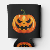 Halloween pompoen gezicht eng blikjeskoeler (Achterkant)