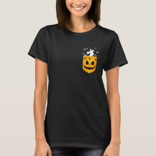 Halloween pompoen gezicht grappig kwaad enge kostu t-shirt
