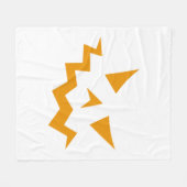 Halloween pompoen gezicht - Oranje horror Fleece Deken (Voorkant (Horizontaal))