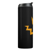 Halloween pompoen gezicht - Oranje horror Thermosbeker (Gedraaid links)