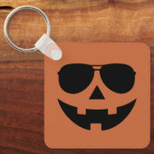 Halloween pompoen gezicht sleutelhanger (Voorkant)