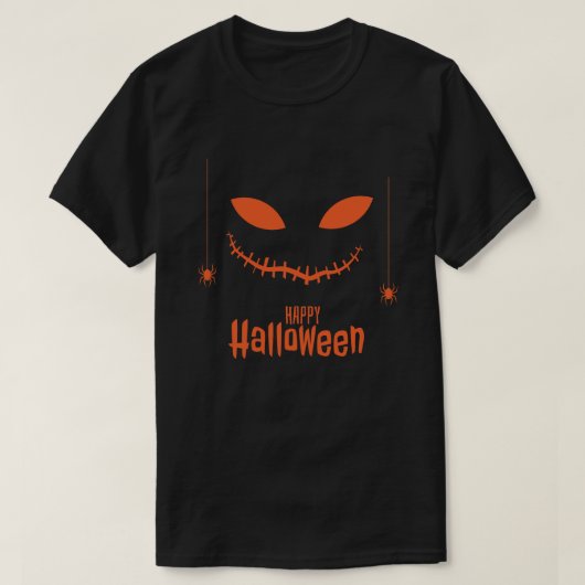 Halloween pompoen gezicht spin kostuums Mannen vro T-shirt (Design voorkant)
