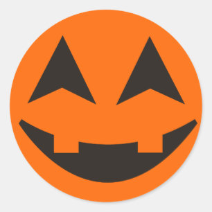 Halloween Pompoen Gezicht Sticker 13