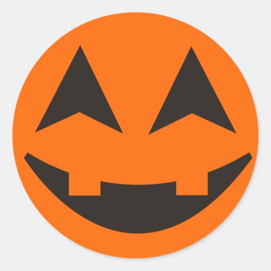 Halloween Pompoen Gezicht Sticker 13 (Voorkant)