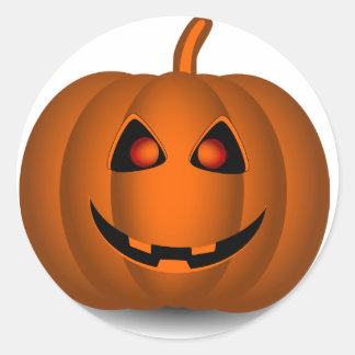 Halloween pompoen gezicht Stickers