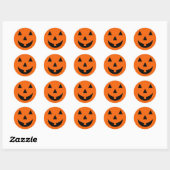 Halloween pompoen gezicht Stickers (Vel)