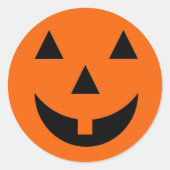 Halloween pompoen gezicht Stickers (Voorkant)