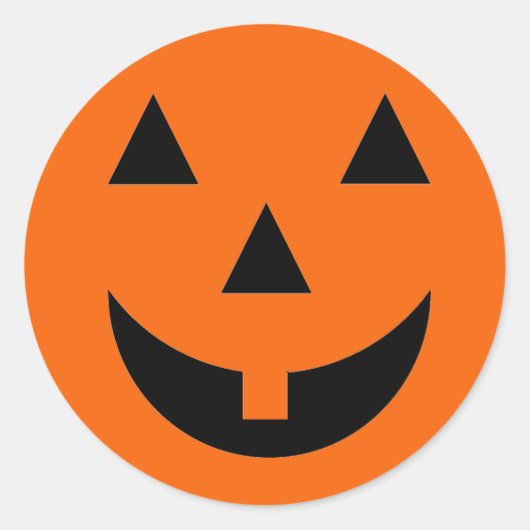 Halloween pompoen gezicht Stickers (Voorkant)