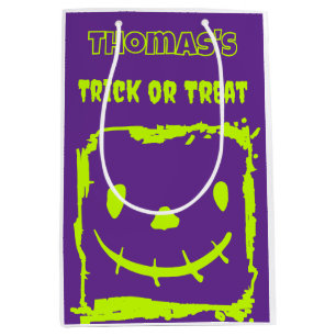 Halloween pompoen gezicht Trick or treat Medium Cadeauzakje