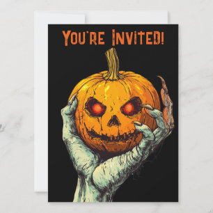 Halloween Pompoen Ghoul Creepy Hand Kaart