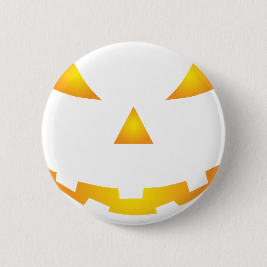 Halloween Pompoen Glimlach Ronde Button 5,7 Cm (Voorkant)