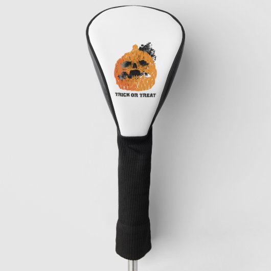 Halloween pompoen golfheadcover (Voorkant)
